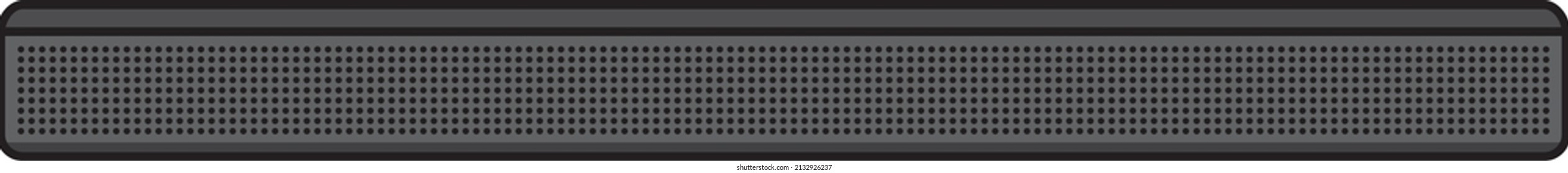 Clip art of black bar speaker