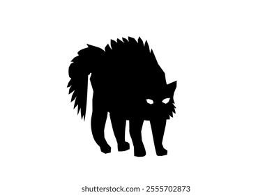 clip art of black cat