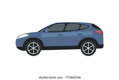 Clip Art Blue Car Vector Stock Vector (Royalty Free) 775462546 ...