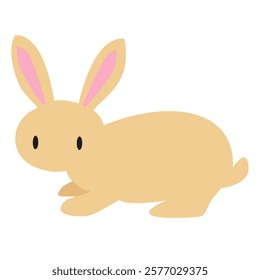  Clip art of brown rabbit