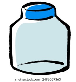 Clip art of brush touch bottle