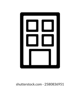 Clip art of building icon
