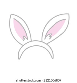 Clip Art Of Bunny Ear Catsuit