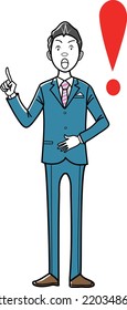 Clip art of businessman posing