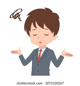 Clip art of businessman in various poses