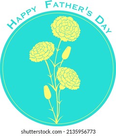 Clip art of carnation flower for father's day