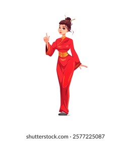 
clip art of a cartoon asian woman