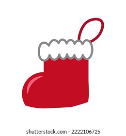 Clip art of  Christmas boot