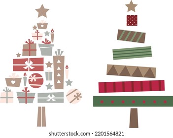 Clip art of Christmas tree.