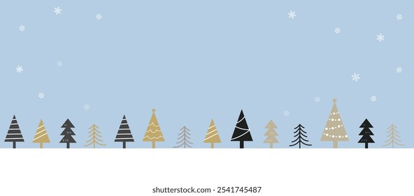 Clip art of Christmas tree frame