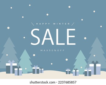 Clip art of Christmas and winter sale
