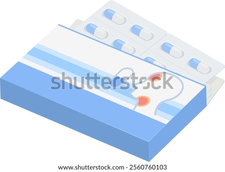Clip art of cold medicine