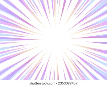 Clip art of colorful concentration line
