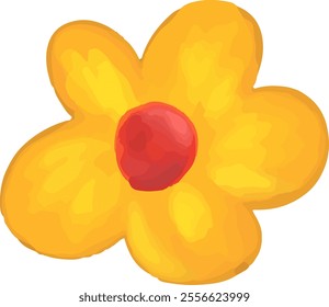 clip art colorful illustration of flower, sun, cloud, rainbow, for nursery, daycare wallpaper