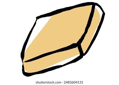 Clip art of cookie of brush touch