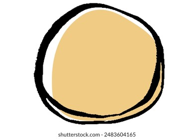 Clip art of cookie of brush touch