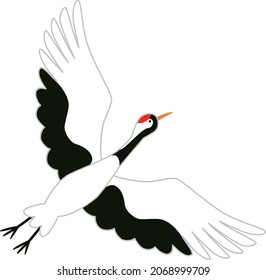 clip art of crane in flight-illpop.com