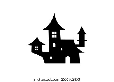 clip art of creepy house