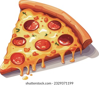 clip art of cut pizza