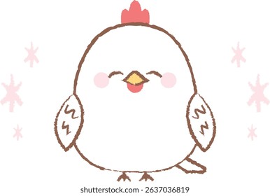 clip art of cute chicken