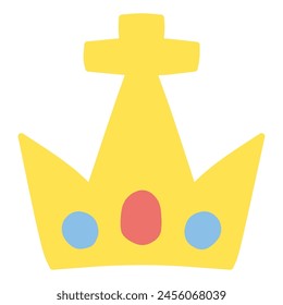Clip art of cute crown for ranking material etc.