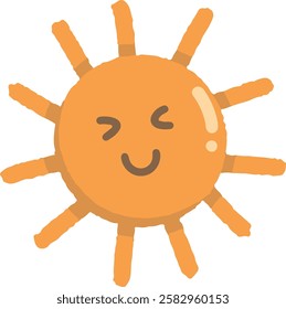 clip art cute watercolor illustration of colorful bright cartoon sun for child daycare and nursery wallpaper