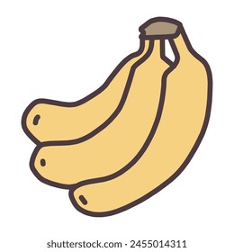 Clip art of deformed cute banana