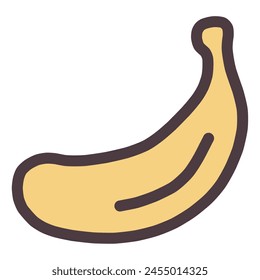 Clip art of deformed cute banana