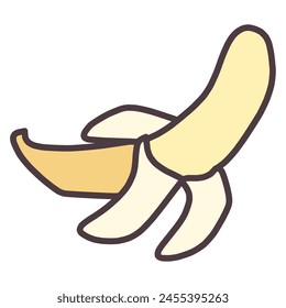 Clip art of deformed cute banana