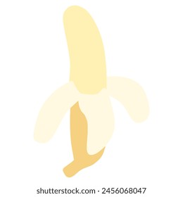 Clip art of deformed cute banana