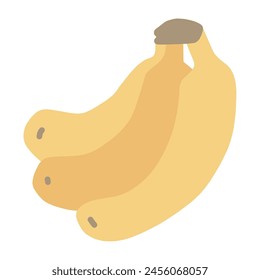 Clip art of deformed cute banana