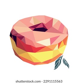 Clip art doughnut illustration for your sweet and food designs