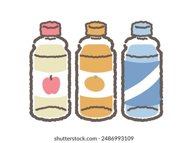 Clip Kunst des Trinkwassers in Plastikflasche