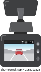 Clip art of drive recorder.
