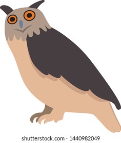 clip art eagle owl vector graphic