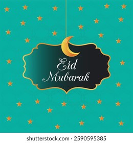 Clip art Eid Mubarak modern design Eid UL Fitr and Eid UL  ADHA vector illustration