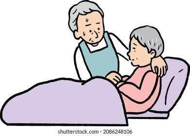 clip art of elderly care.