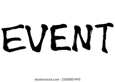 Clip art of EVENT letters with brush touch