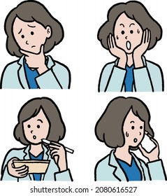 clip art of female nurse.