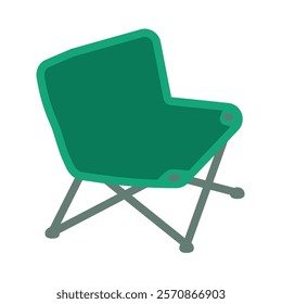 Clip art of folding outdoor chair