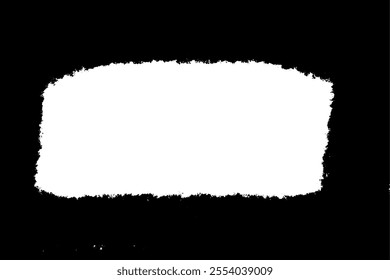 Clip art of frame with brush touch