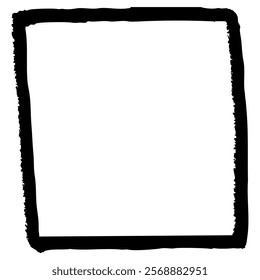 Clip art of frame with touch of brush