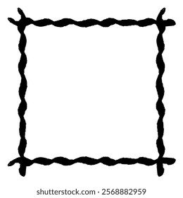Clip art of frame with touch of brush