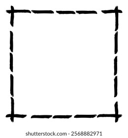 Clip art of frame with touch of brush