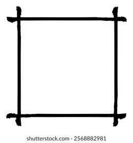 Clip art of frame with touch of brush