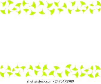 Clip art of gingko leaf falling down