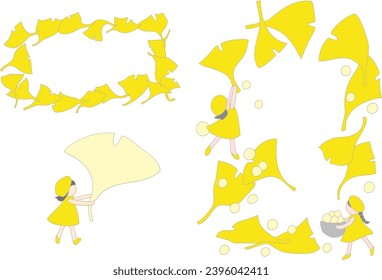 clip art of ginkgo leaf