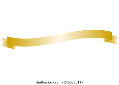 Clip art of gold ribbon
