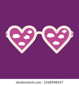 Clip art of hand drawn heart-shaped pink and hearts on isolated background. Design for Valentine’s Day, Wedding, Mother’s day celebration, greeting cards, scrapbooking, home decoration.