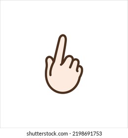 Clip Art Hand Index Finger Stock Vector (Royalty Free) 2198691753 ...